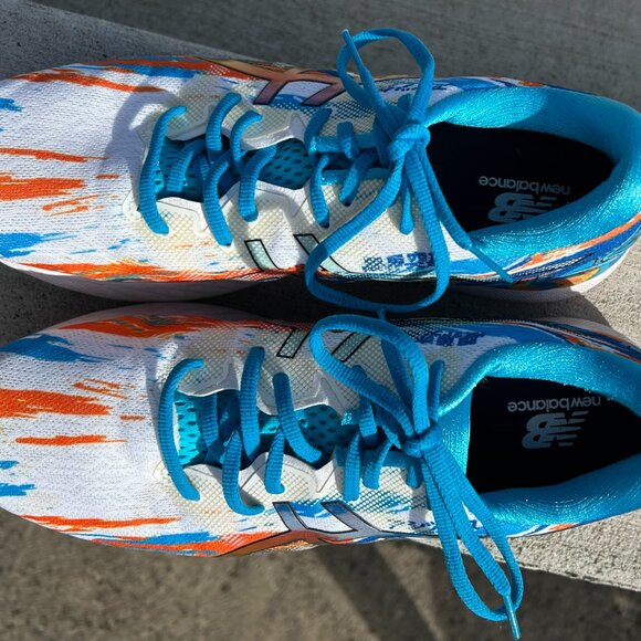 Asics Gel Nimbus 23 Aqua/Marigold Orange Sz 11.5 - Picture 8 of 9